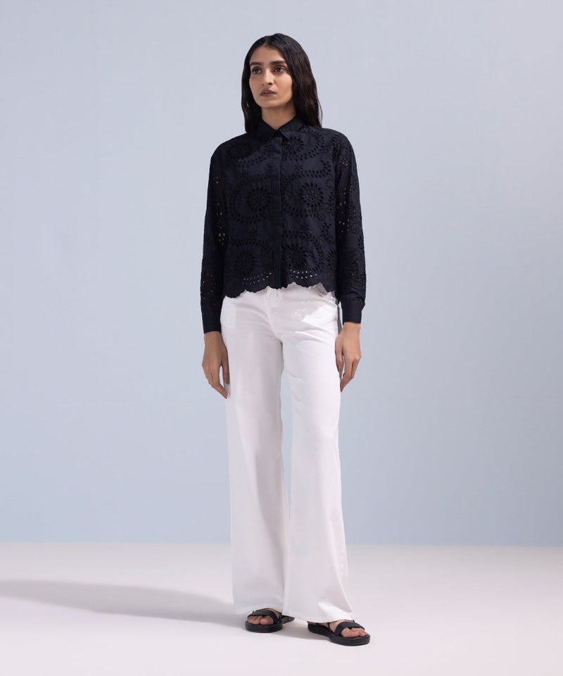 Cotton Shirt With Embroidery