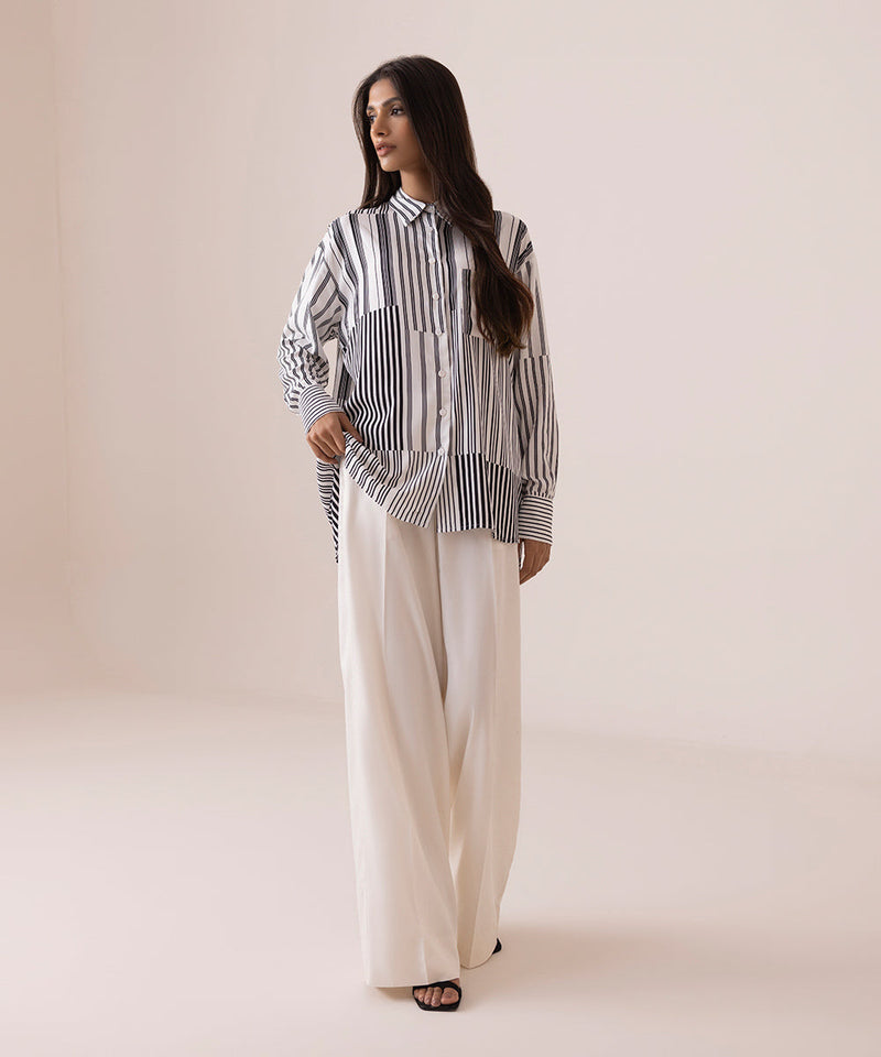 Striped Button Through Shirt