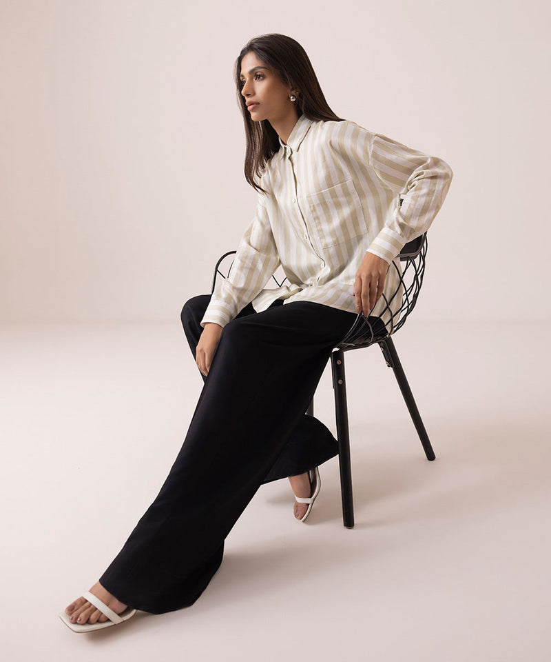 Striped Loose-Fit Shirt