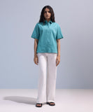 Short Sleeved Seersucker Shirt