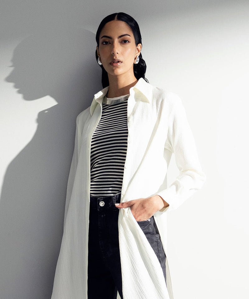 Long Seersucker Dress