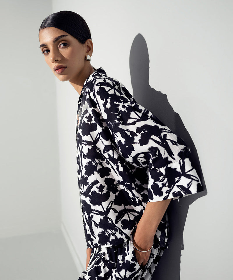 Printed Flowy Shirt