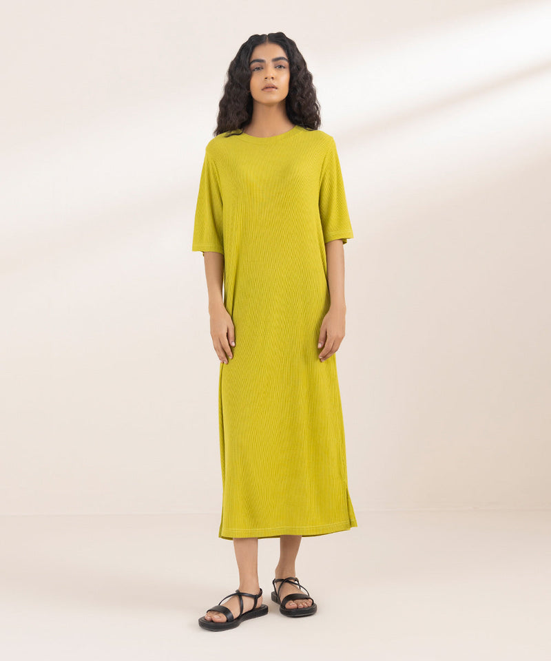 Ribbed T-Shirt Dress