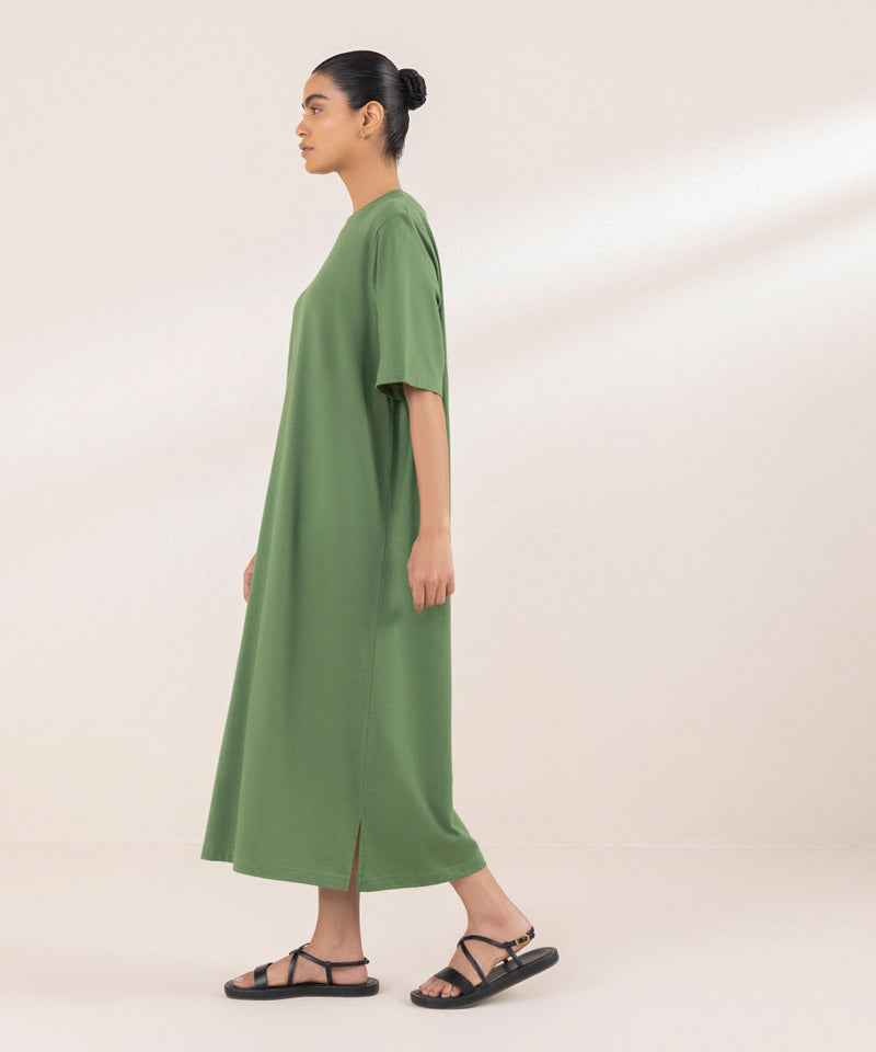 T-Shirt Dress With Side Slits