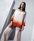 Ombre Printed Oversized Shirt