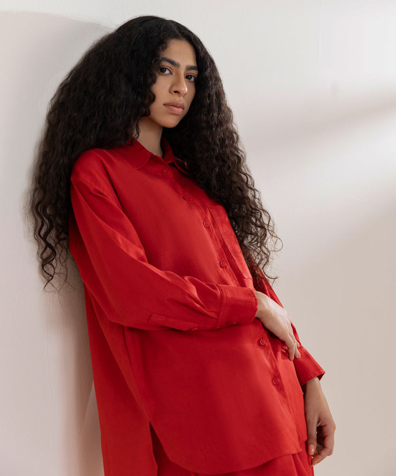 Oversized Shirt with Pocket