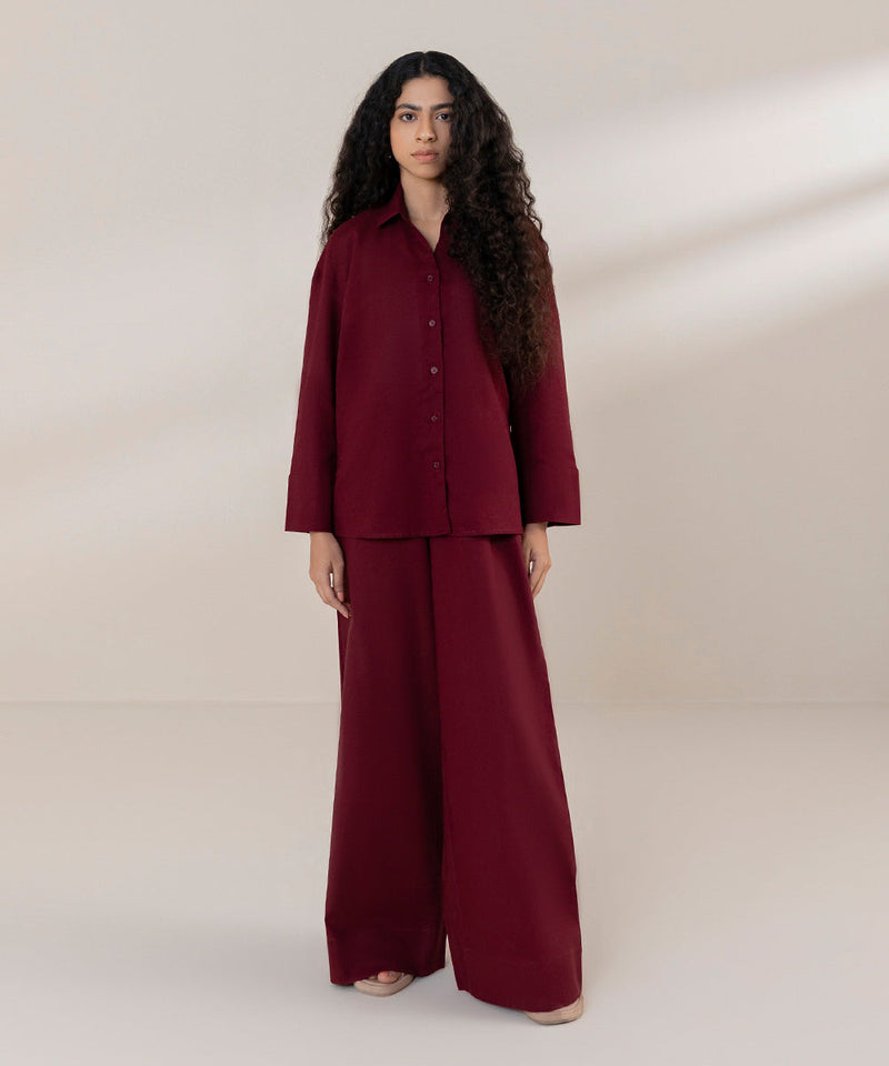 Linen Shirt With Side Gusset