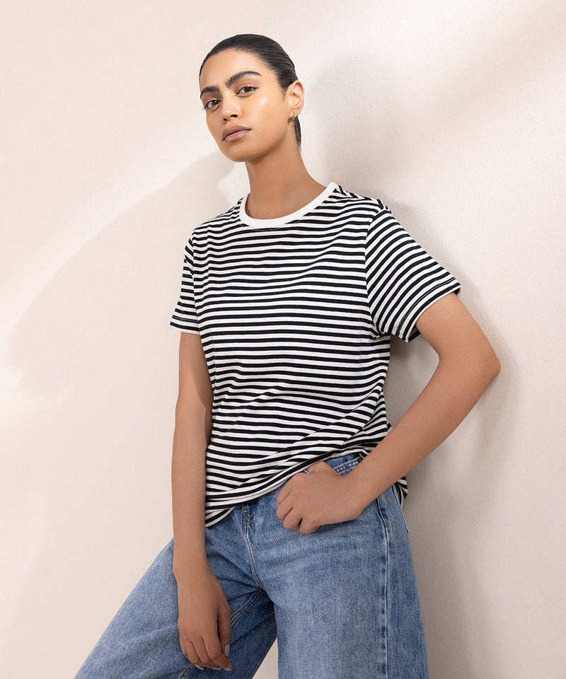 Yarn Dyed Striped T-Shirt