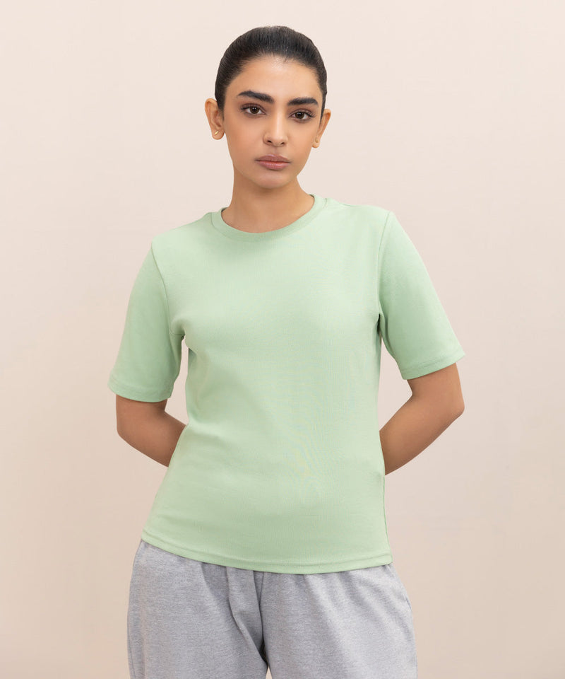 Slim Fit Ribbed T-Shirt