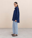 Oversized Shirt With Dropped Back