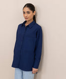 Oversized Shirt With Dropped Back