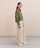 Oversized Shirt With Dropped Back