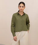 Oversized Shirt With Dropped Back