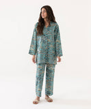 2 Piece - Printed Lycra Lawn Suit