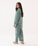 2 Piece - Printed Lycra Lawn Suit