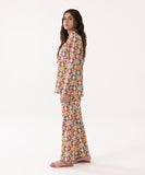 2 Piece - Printed Lycra Lawn Suit