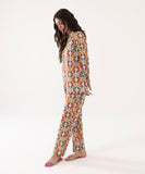 2 Piece - Printed Lycra Lawn Suit