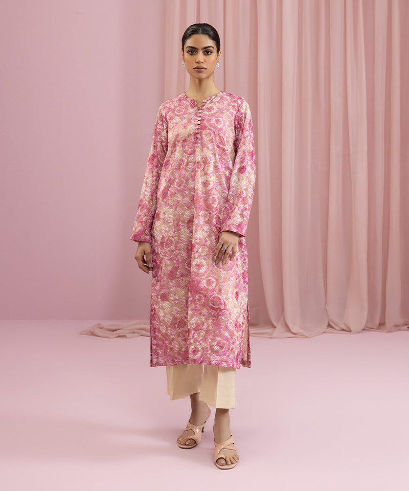 2 Piece - Embroidered Masoori Net Suit
