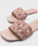 Pink Jute Flats