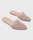 Pink Jute Mules