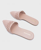 Pink Jute Mules