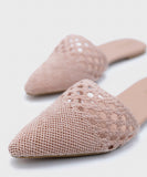 Pink Jute Mules