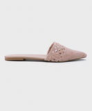 Pink Jute Mules