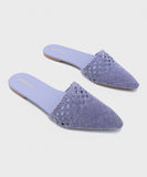 Lilac Jute Mules