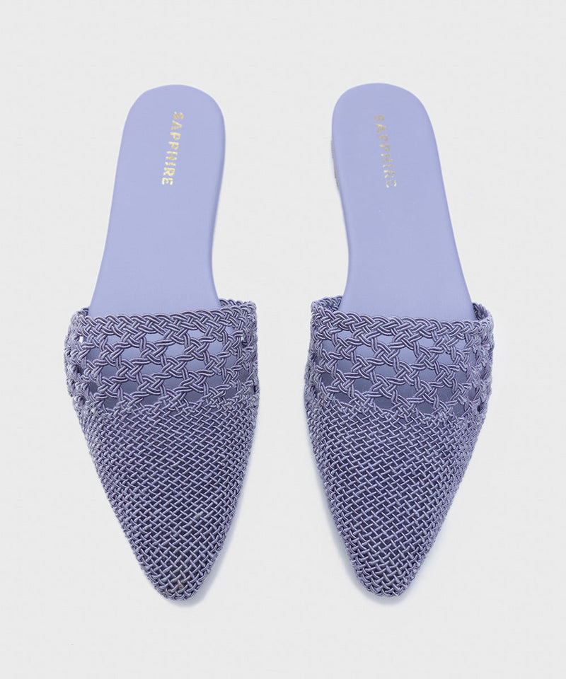 Lilac Jute Mules