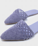 Lilac Jute Mules