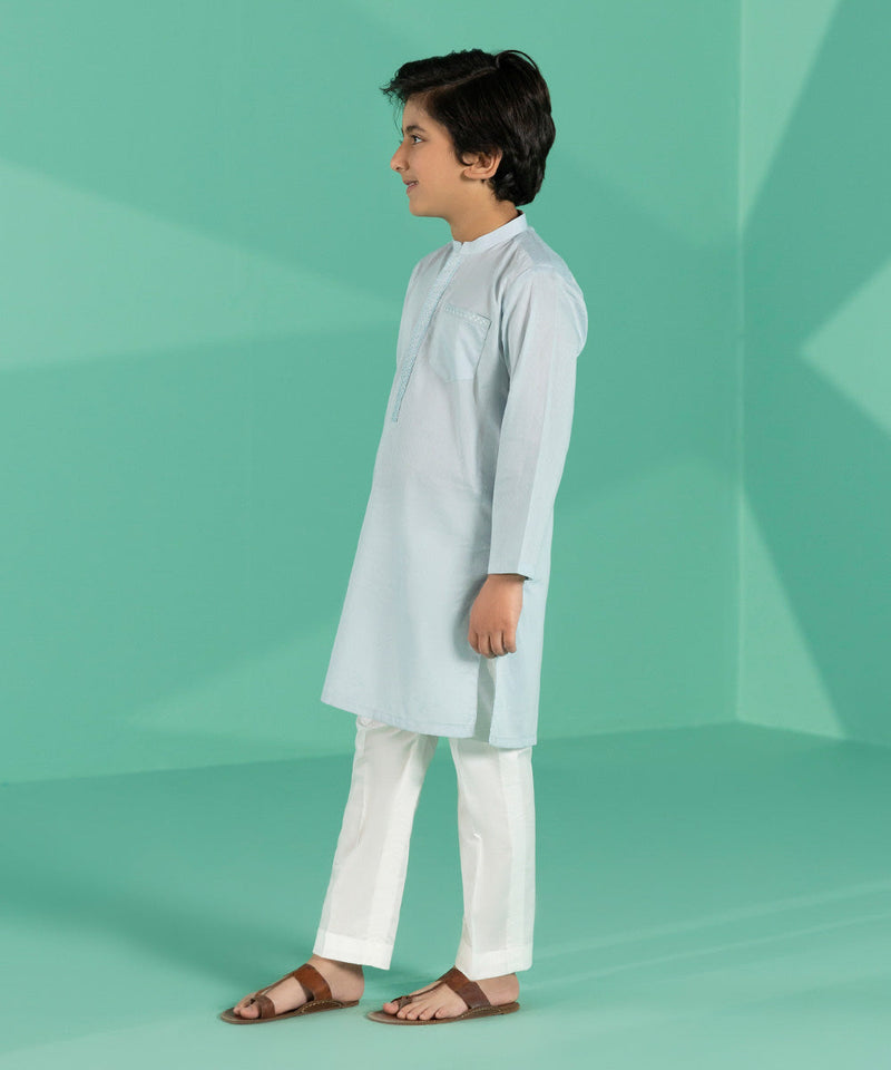 Embroidered Dobby Kurta