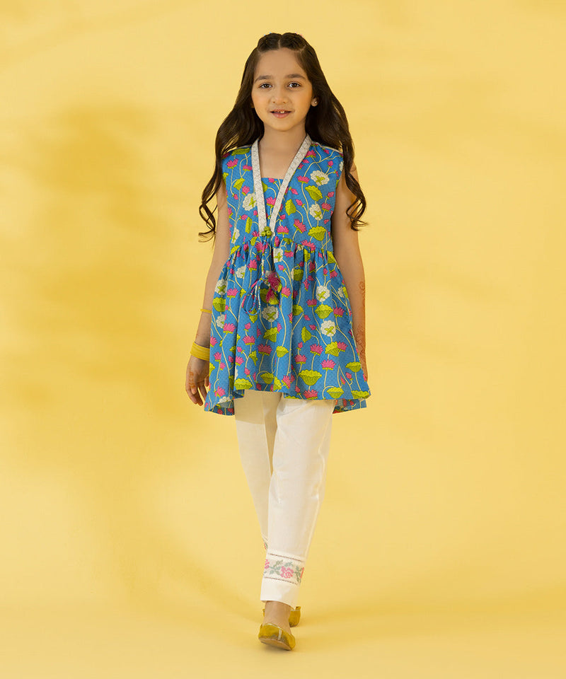 Embroidered Zari Lawn Frock