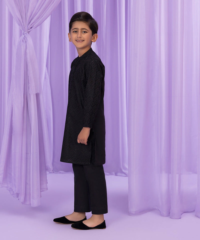 Embroidered Cambric Kurta