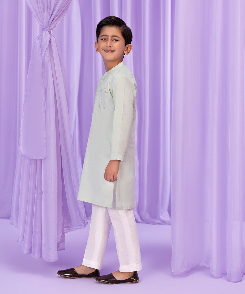 Embroidered Cambric Kurta