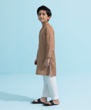 Embroidered Dobby Kurta
