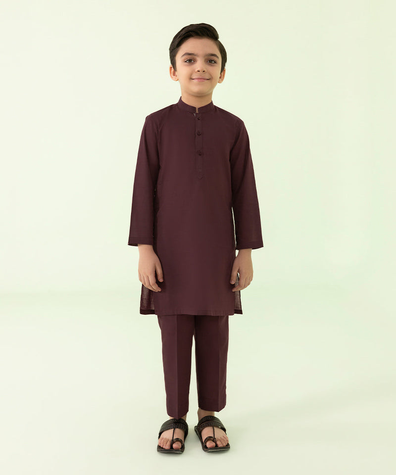 Dyed Slub Cambric  Suit