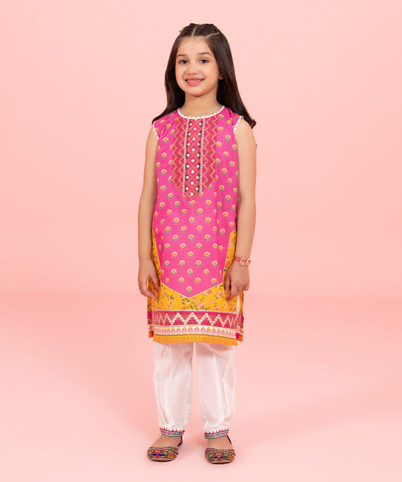 Embroidered Zari Lawn Kurta
