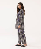 2 Piece - Printed Lycra Lawn Suit