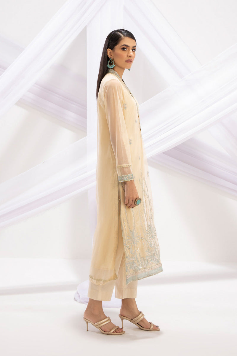 Embroidered Net Shirt