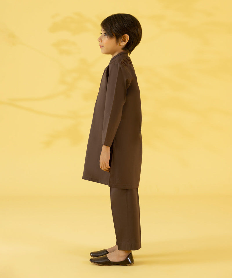 Embroidered Cotton Suit