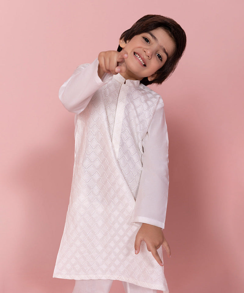 Embroidered Fine Cotton Suit