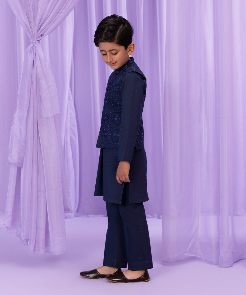 3 Piece - Embroidered Cambric Suit