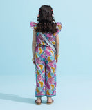 Printed Glitter Jumpsuit