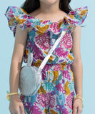 Printed Glitter Jumpsuit