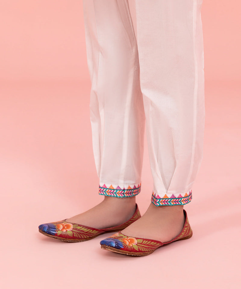 Embroidered Cambric Trousers