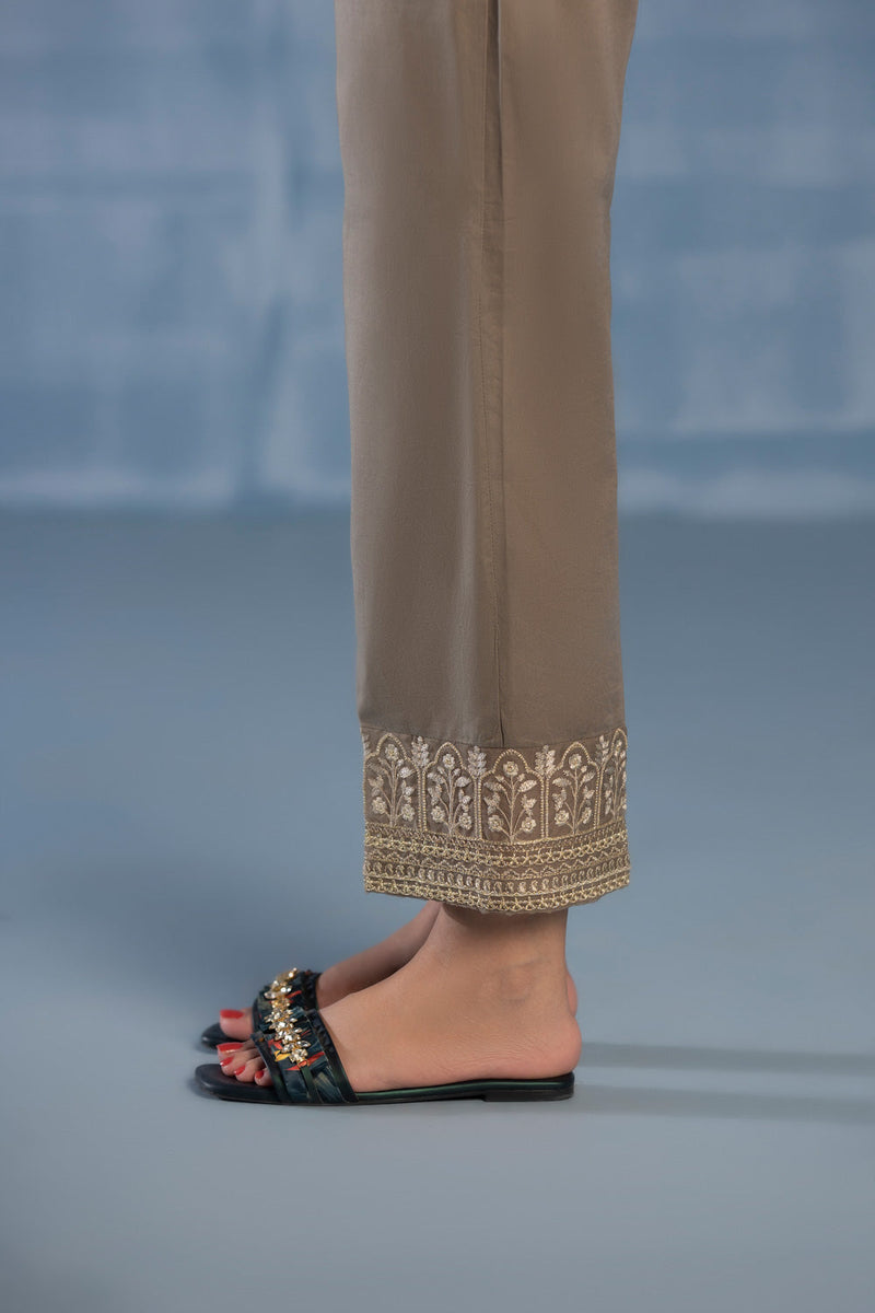 Embroidered Recycled Cotton Pants