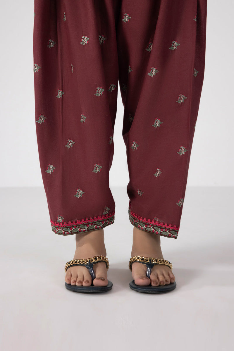 Embroidered Recycled Cotton Shalwar