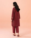 2 Piece - Embroidered Cotton Suit