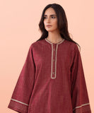 2 Piece - Embroidered Cotton Suit