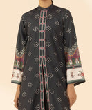 Printed Front-open Silk Shirt